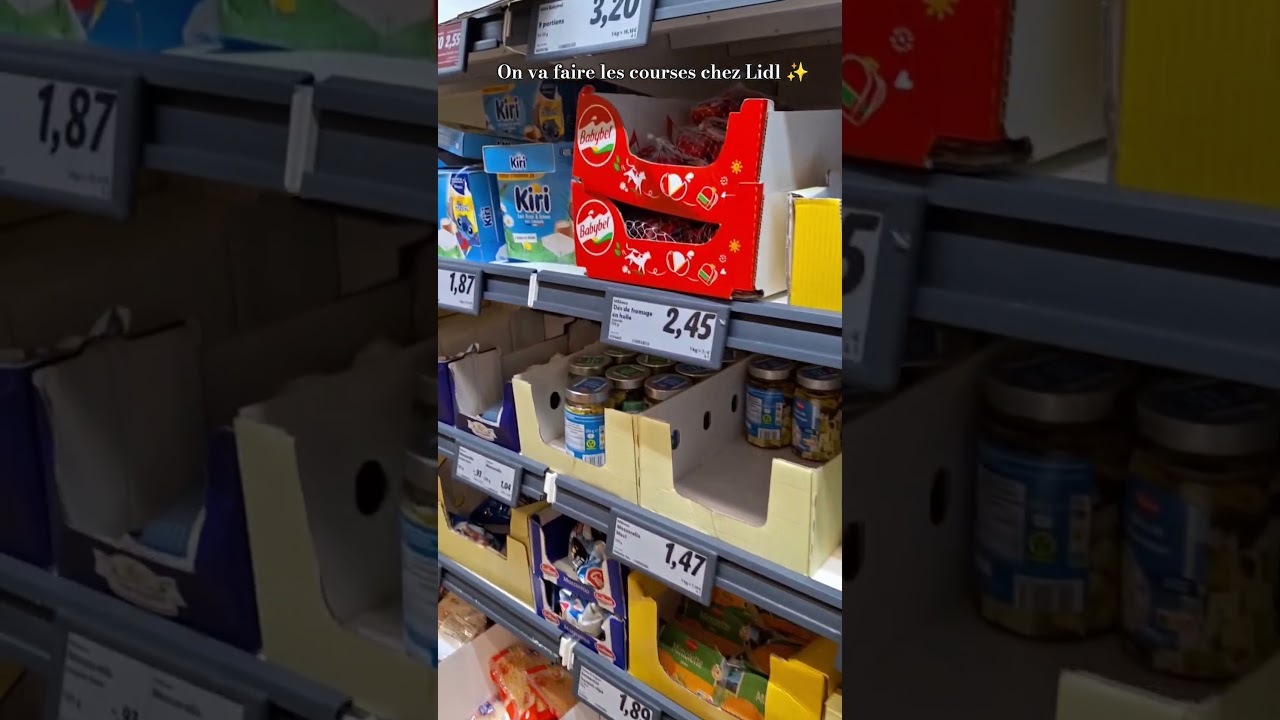 On fait les courses chez Lidl ✨️ #retourdecourses #haullidl