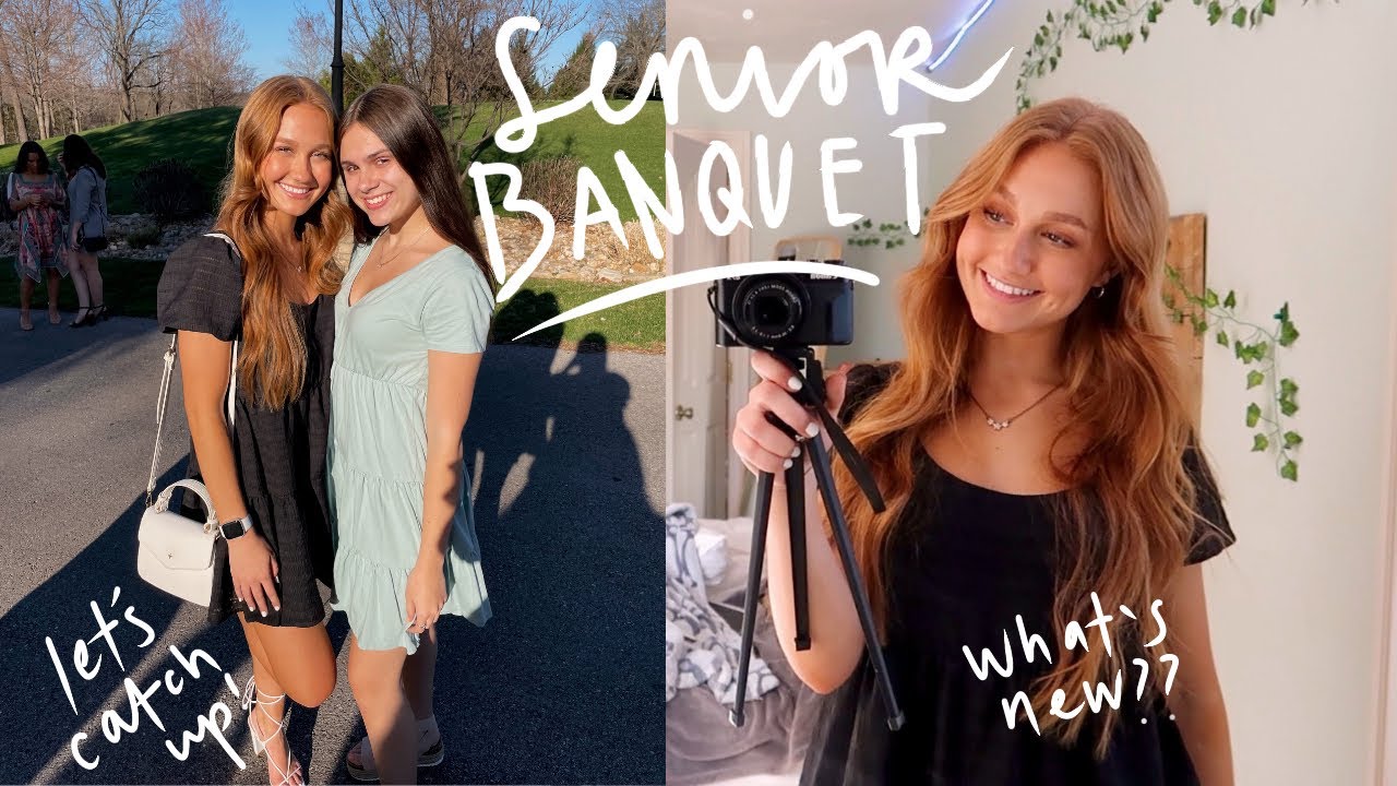 dance team banquet (senior year) grwm + let's catch up!