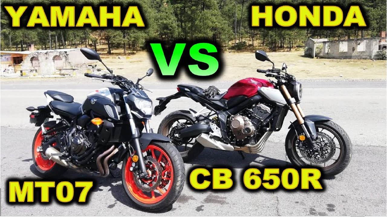 YAMAHA MT - 07 VS HONDA CB 650 R - BLITZ RIDER