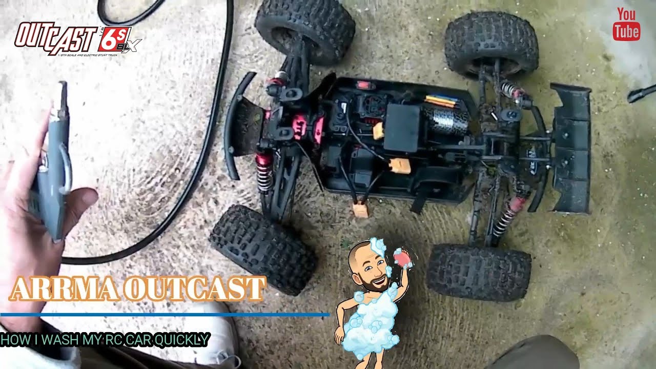 quick cleaning arrma outcast