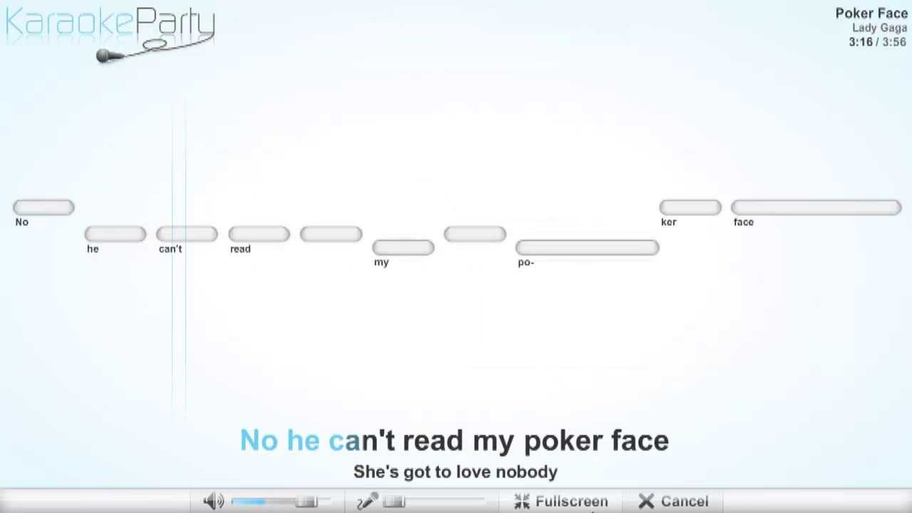 Lady Gaga - Poker Face - karaoke