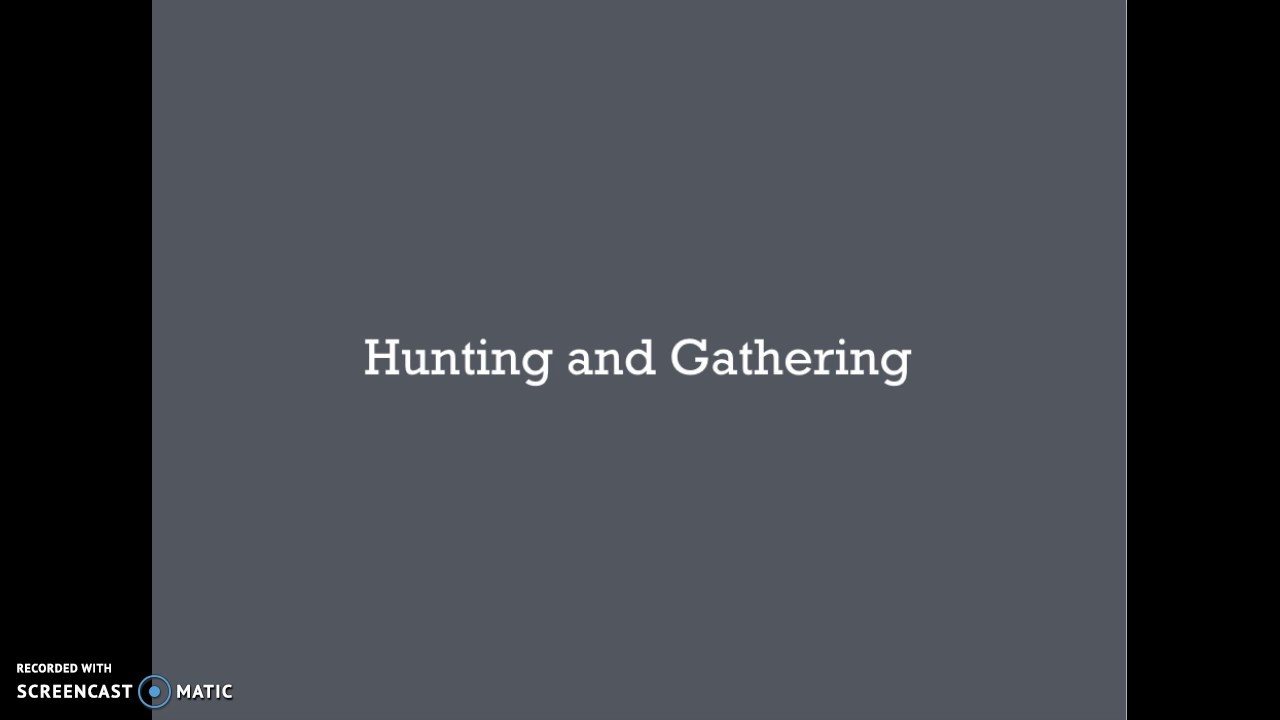 Hunting and Gathering vs. Farming