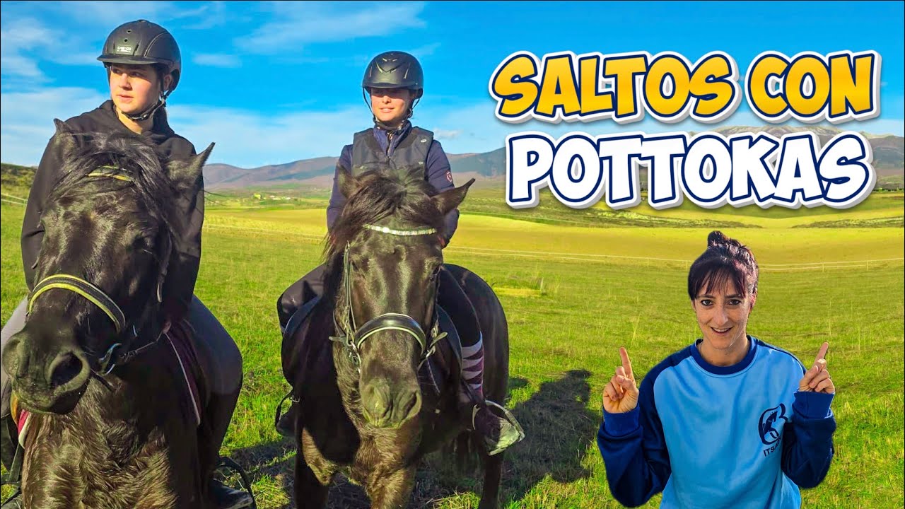Día super divertido montando a las Pottokas Biko y Urjauzi 🐎🐎