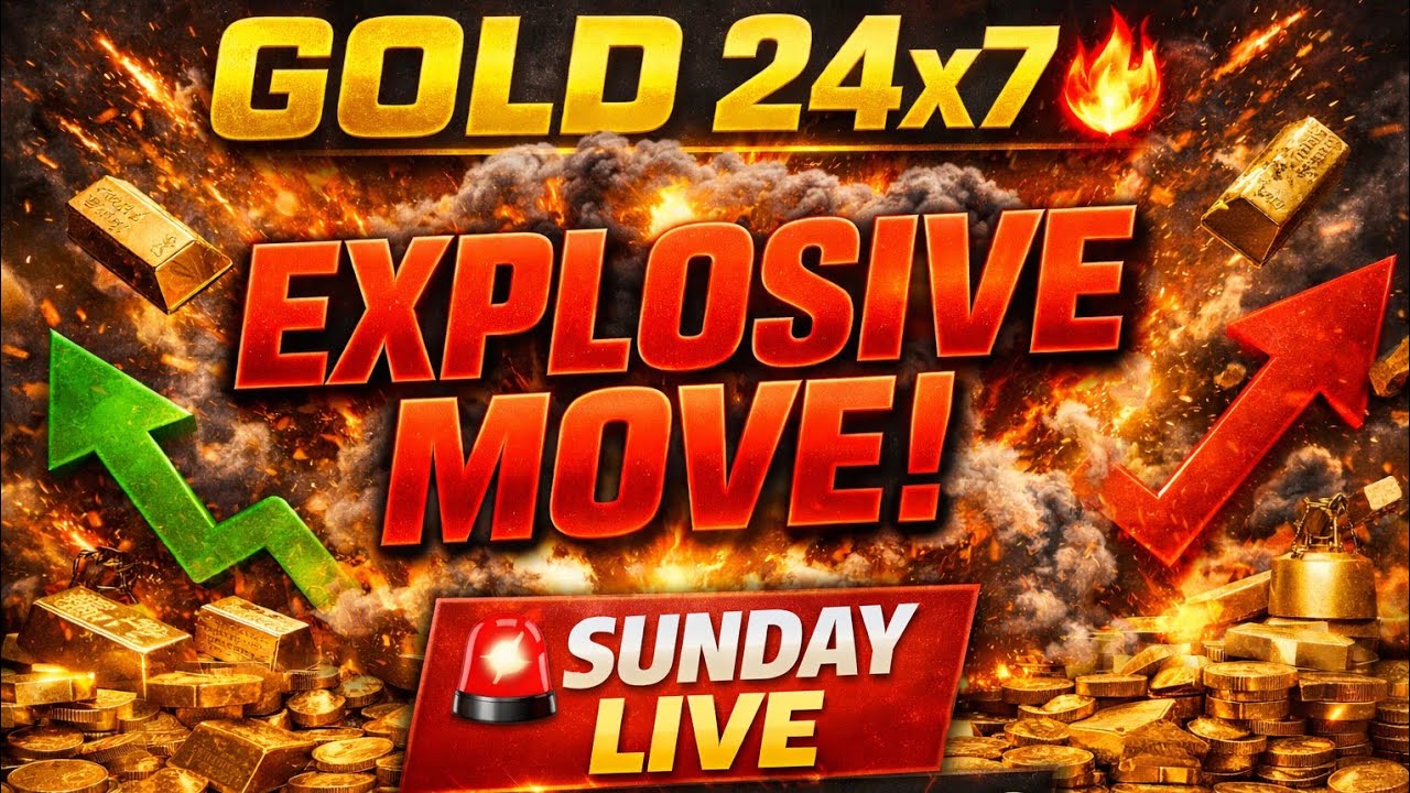 🔴 Live Gold Now Trading 24x7 🚨 Sunday LiveAnalysis | Next Big Move in Gold