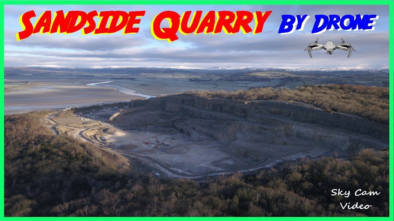 🌏👷 SANDSIDE QUARRY FROM ABOVE👷....(Milnthorpe) A Rare Glimpse