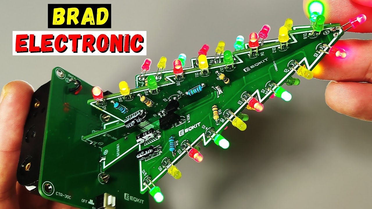 Cum să asamblezi un brad de Crăciun electronic cu LED-uri / Kit DIY de pe Aliexpress