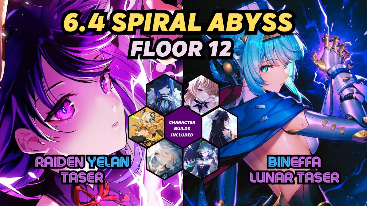BINEFFA Taser | Raiden Double Hydro | Luna IV Spiral Abyss【Genshin Impact】 #原神 #genshin