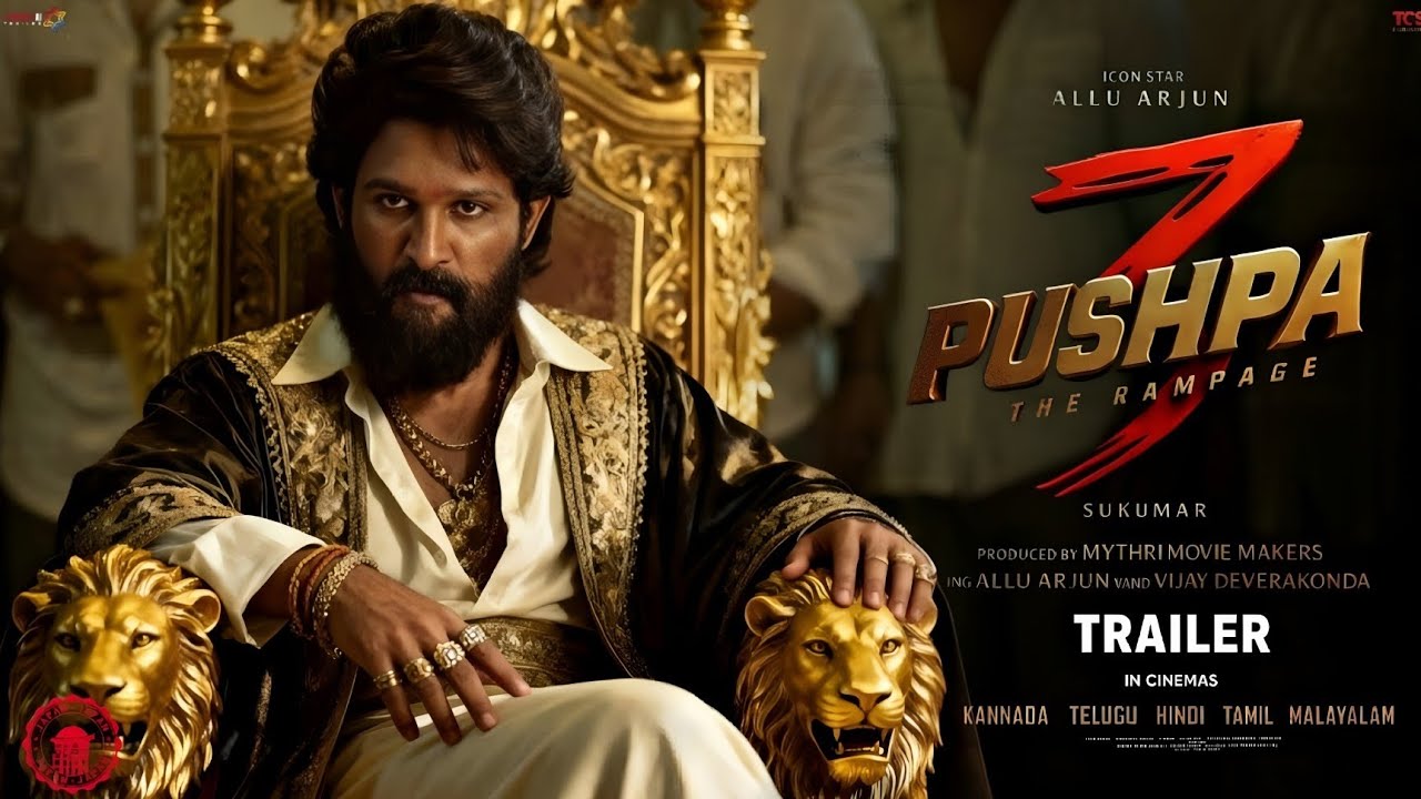 PUSHPA 3: THE RAMPAGE - First Look Trailer | AI Concept | Allu Arjun | Prime News