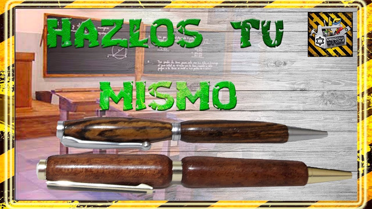 como tornear tus propios boligrafos 😊