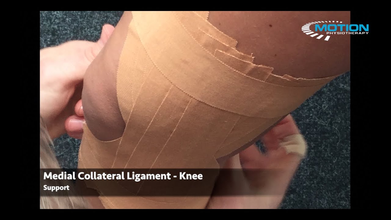 How to tape a knee - MCL / medial collateral ligament / medial pain / sprain - sports taping series