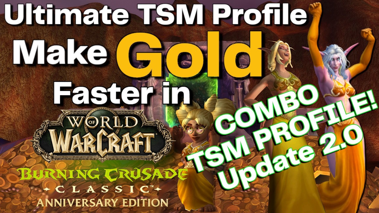 Полное руководство по настройке профиля TSM для TBC Classic Anniversary и Classic Era | Зарабатыв...