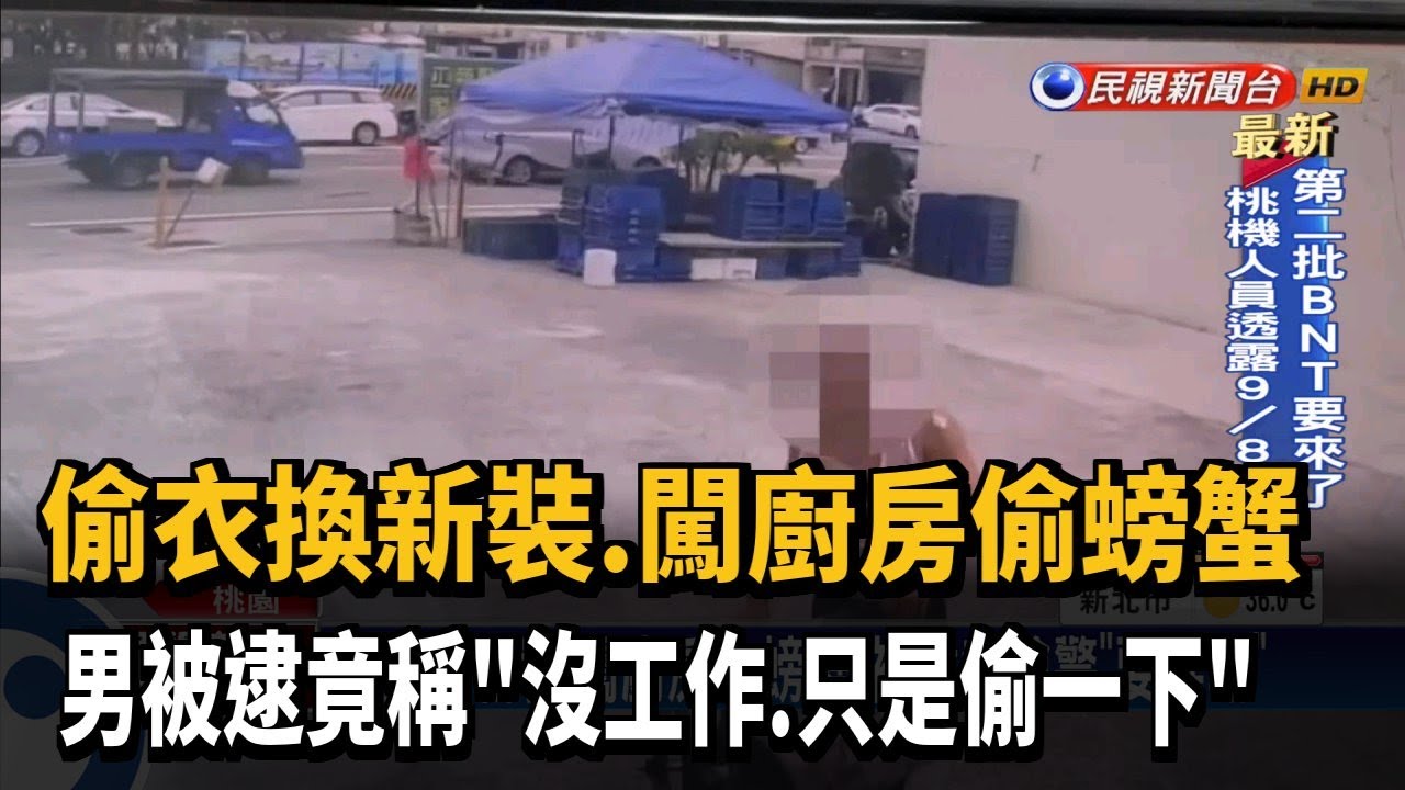 偷衣換新裝.闖廚房偷螃蟹 被逮竟嗆警「要幹嘛」－民視台語新聞
