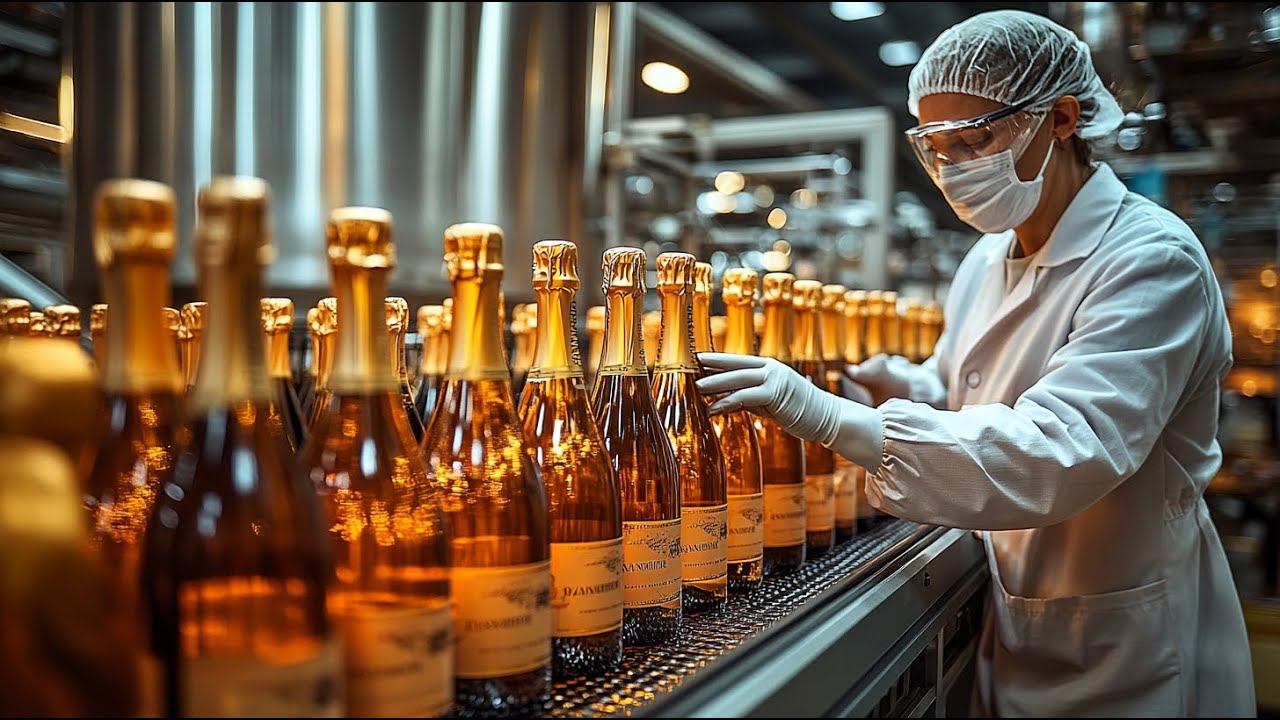 How Champagne Is Made in a Factory | Can You Really Make CHAMPAGNE at Home Using Simple Methods?