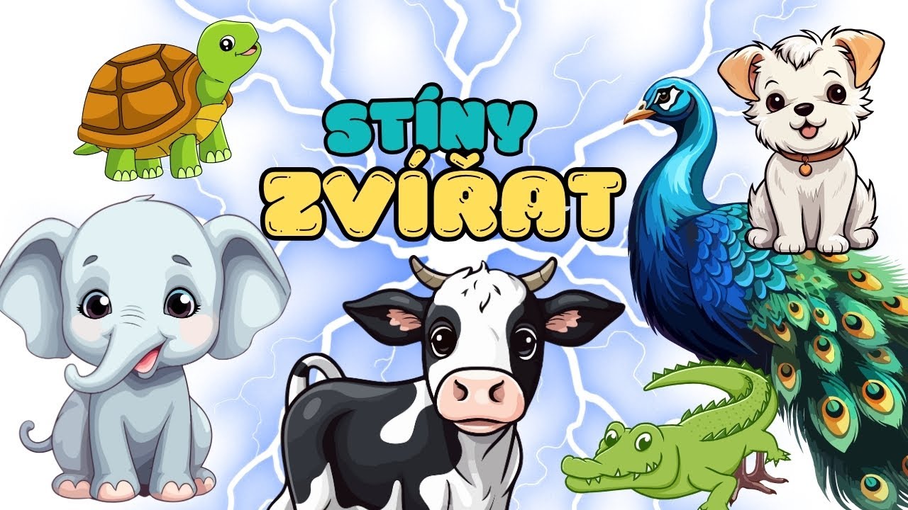 Poznej zvířátko podle stínu! 🐧| Kompilace nejoblíbenějších zvířat pro děti 🐯 | Zábava pro děti
