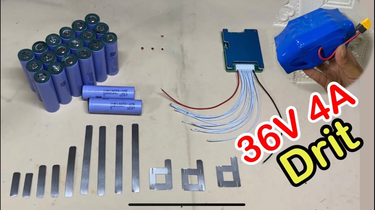 Hướng dẫn chi tiết cách đóng khối pin xe điện Drit 36V 4A Nhanh Bền Đẹp