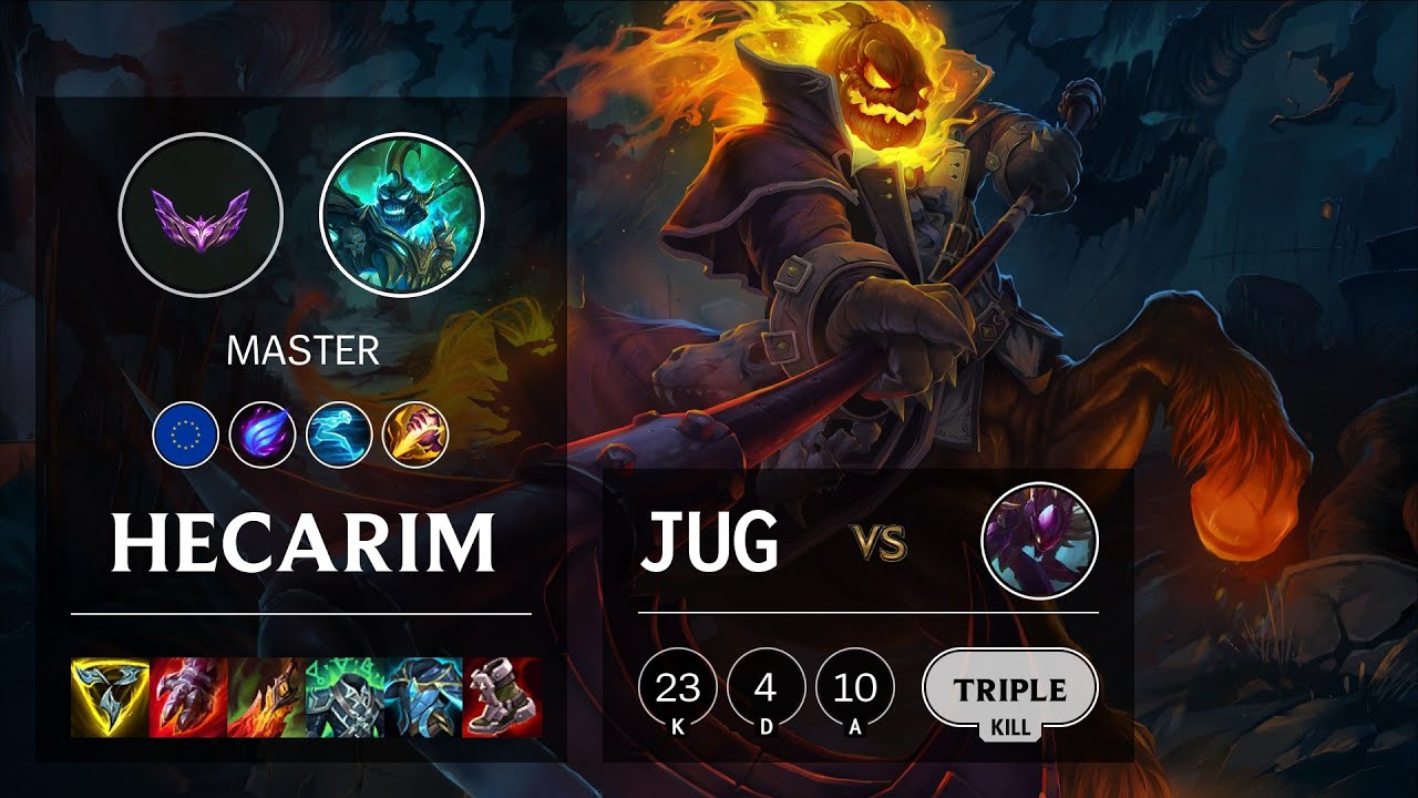 Hecarim Jungle vs Kha'Zix - EUW Master Patch 12.2