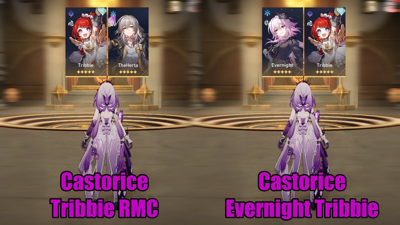 How Much Does Evernight & Tribbie Vs Tribbie & RMC Buff Castorice? || HSR