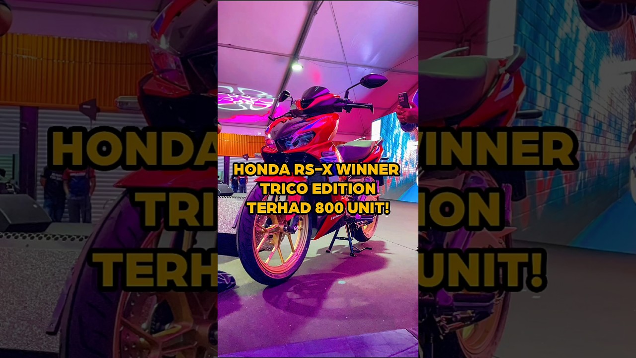 Honda RS-X Winner Trico Edition ada 800 Unit je! #shorts #honda #hondarsx #rsx #motovlog #winner