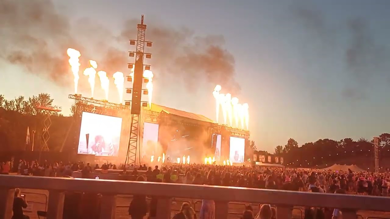 yungblud set at bludfest 2024 Milton Keynes Bowl | Disabled viewing platform.