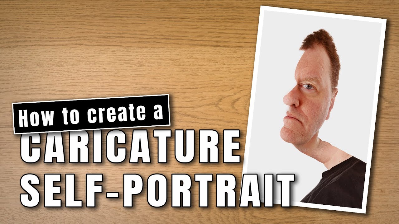 How to create a caricature self-portrait in the studio and in photoshop [VideoCast 001]