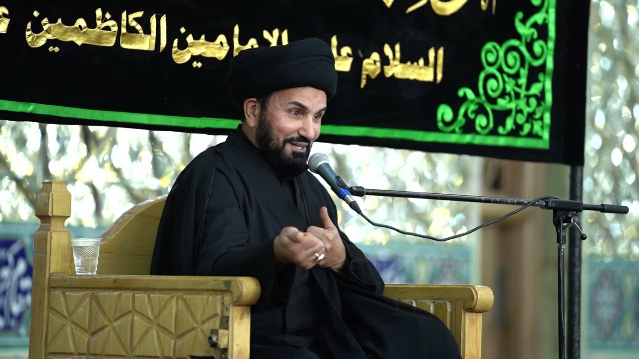 الخطيب سيد حسين الحسيني مجلس عزاء شهادة السيدة الزهراء . موكب انصار الرسول صحن السيدة فاطمة المعصومة