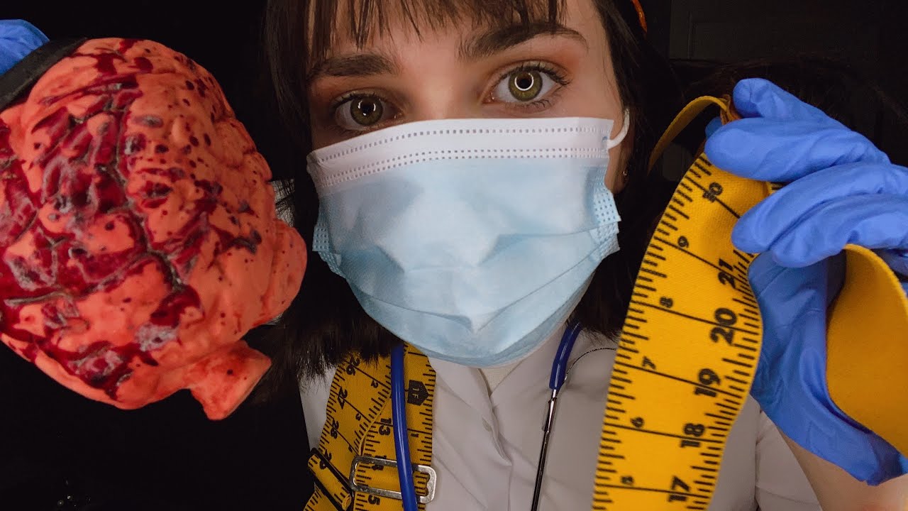 ASMR BRAIN Transplant Surgery / Personal Attention • Measuring You/ Typing + Writing & Crinkles 🧠