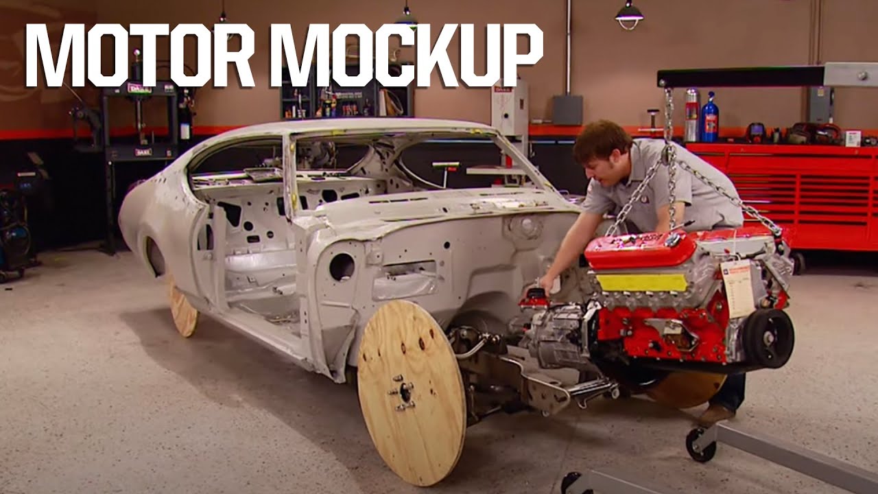 Fitting A Square Peg In A Round Hole Mocking Up The Hurst Oldsmobile Engine - MuscleCar S7, E9