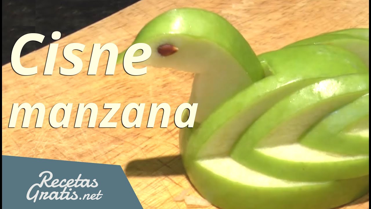 Hacer un cisne con una manzana - Apple Swan
