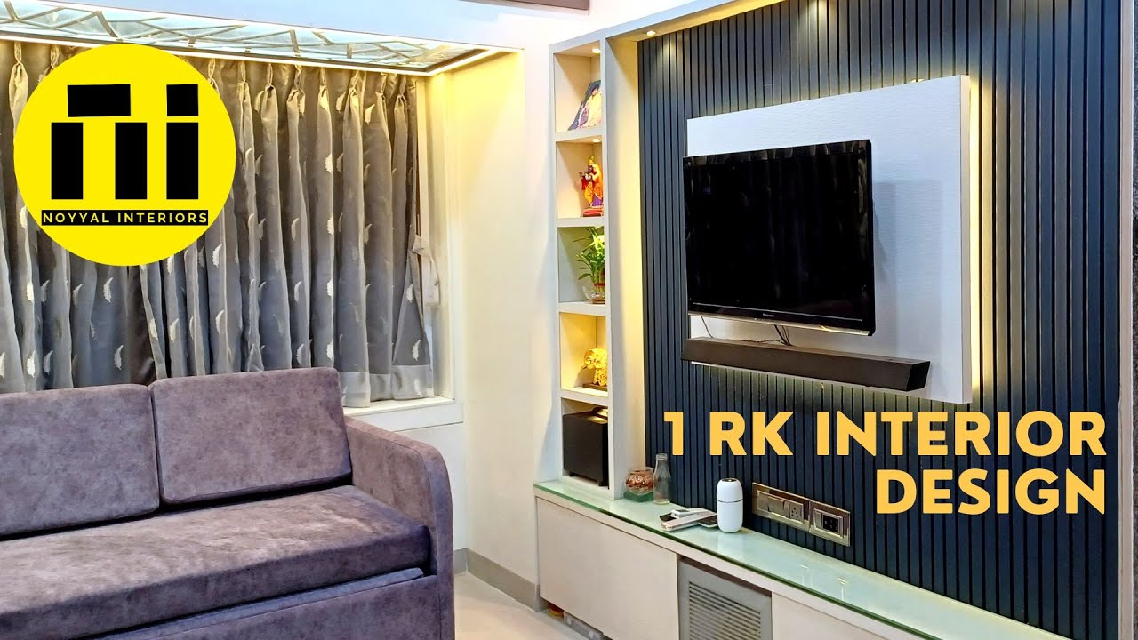 1 RK Home Interior Design - 220 Sq. Ft. | Noyyal Interiors | CP Tank - Girgaon, Mumbai