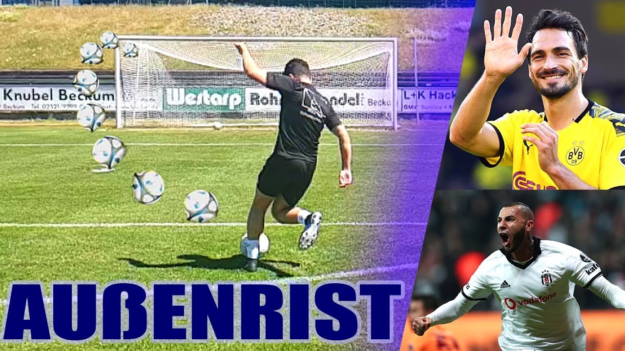 Schusstechnik Tutorial: Außenrist - Schusstechnik wie Mats Hummels oder Ricardo Quaresma ⚽