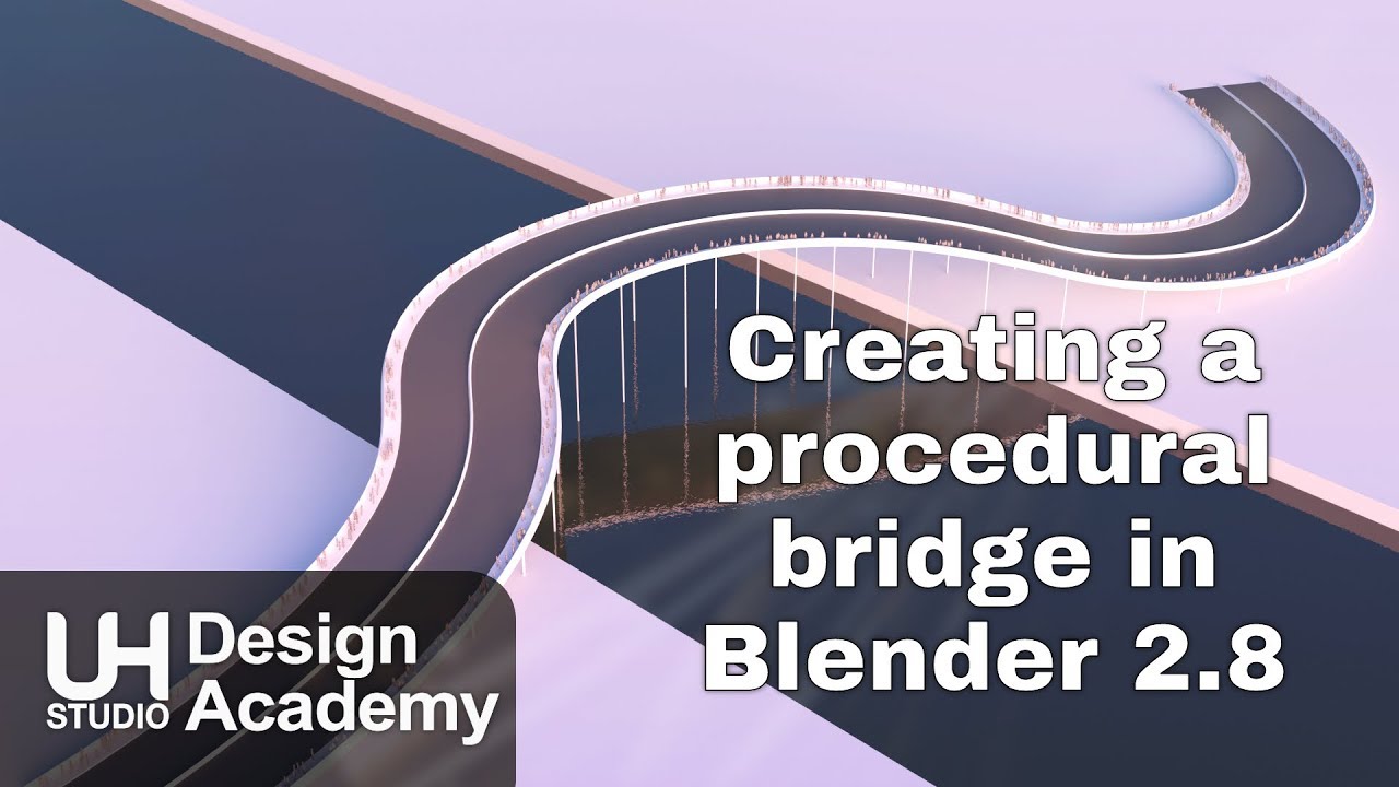Creating a procedural bridge with Blender 2.8