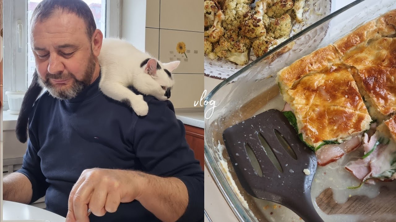 ВКУСНЫЙ УЖИН ДЛЯ РОДИТЕЛЕЙ🍽🥧ПАПА ВЫДАЛ🤭🐈‍⬛