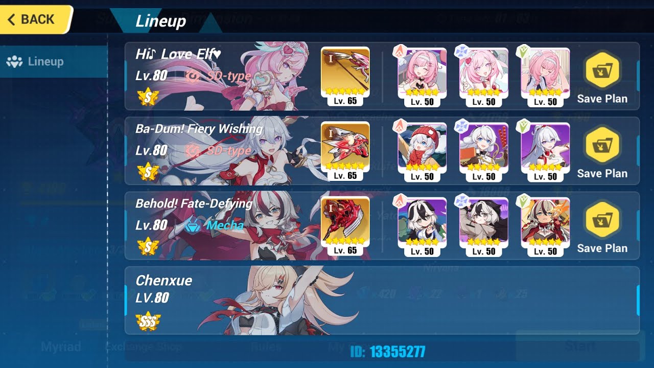 [HI3 SEA] Nirvana Abyss 554D - Sa (Stardust) 773 Pts - HLE (S0+1), FWS(S0+1), FDD(S0+1)