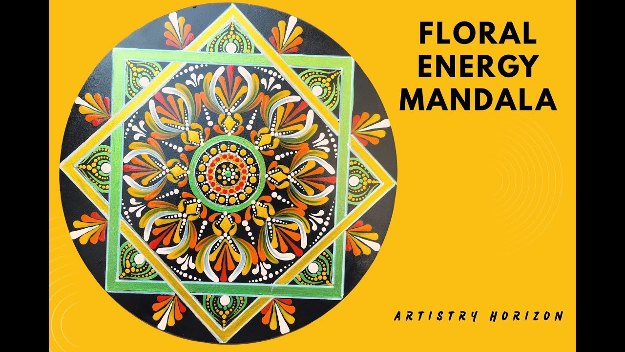 Advance Dot Mandala Art I Colourful Floral & Geometric Design |  Spring Inspired Dot Mandala |