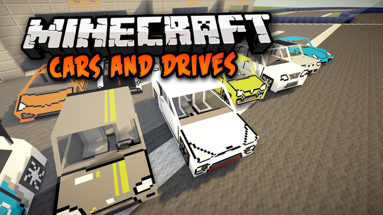 Minecraft Mod: CARS AND DRIVES MOD! ADDS CARS TO MINECRAFT! 1.17