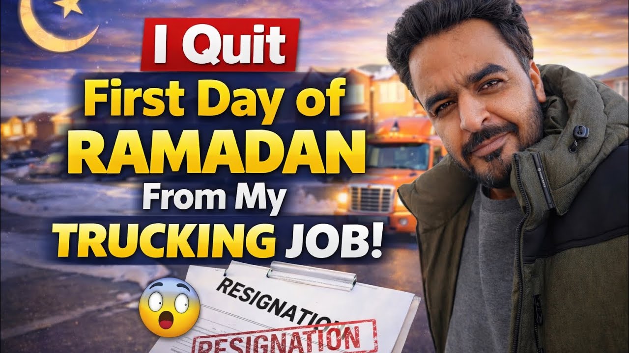 First Ramadan After QUITTING My Trucking Job! | Peace or Regret?#truckesvlogs #trucking #canada 