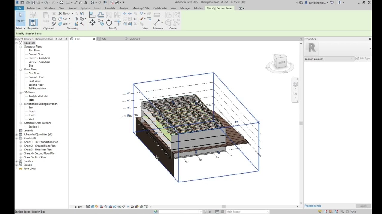Revit tutorial 3 Part 3 - Adding topography and retaining walls