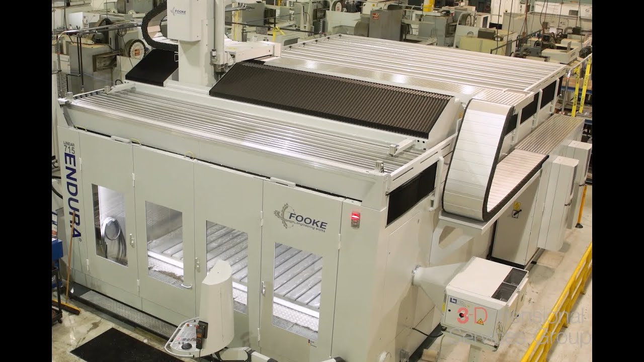 FOOKE 715 XL 5-Axis CNC Mill Installation Time Lapse