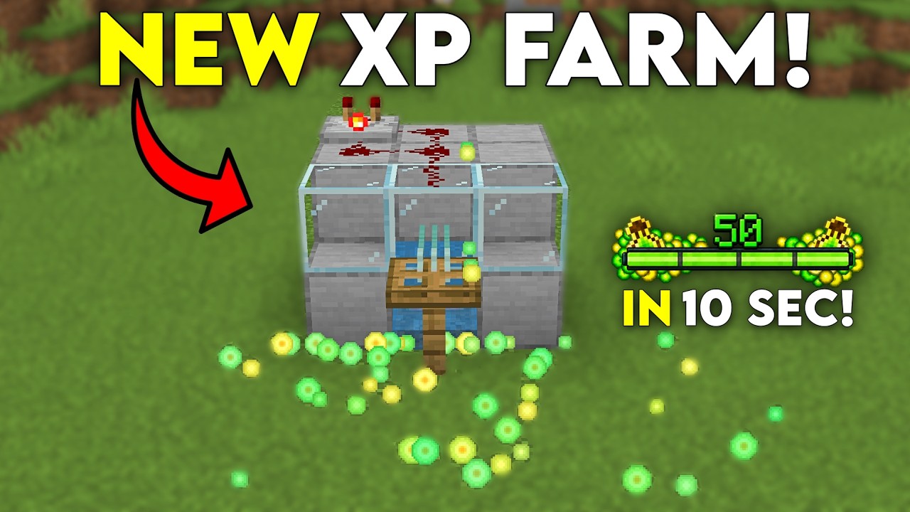 BEST NEW XP Farm for Minecraft Bedrock 26.40+!