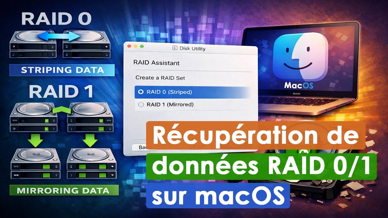 Récupérer des données d’un RAID 0/1 créé avec l’Assistant RAID de Disk Utility sous macOS
