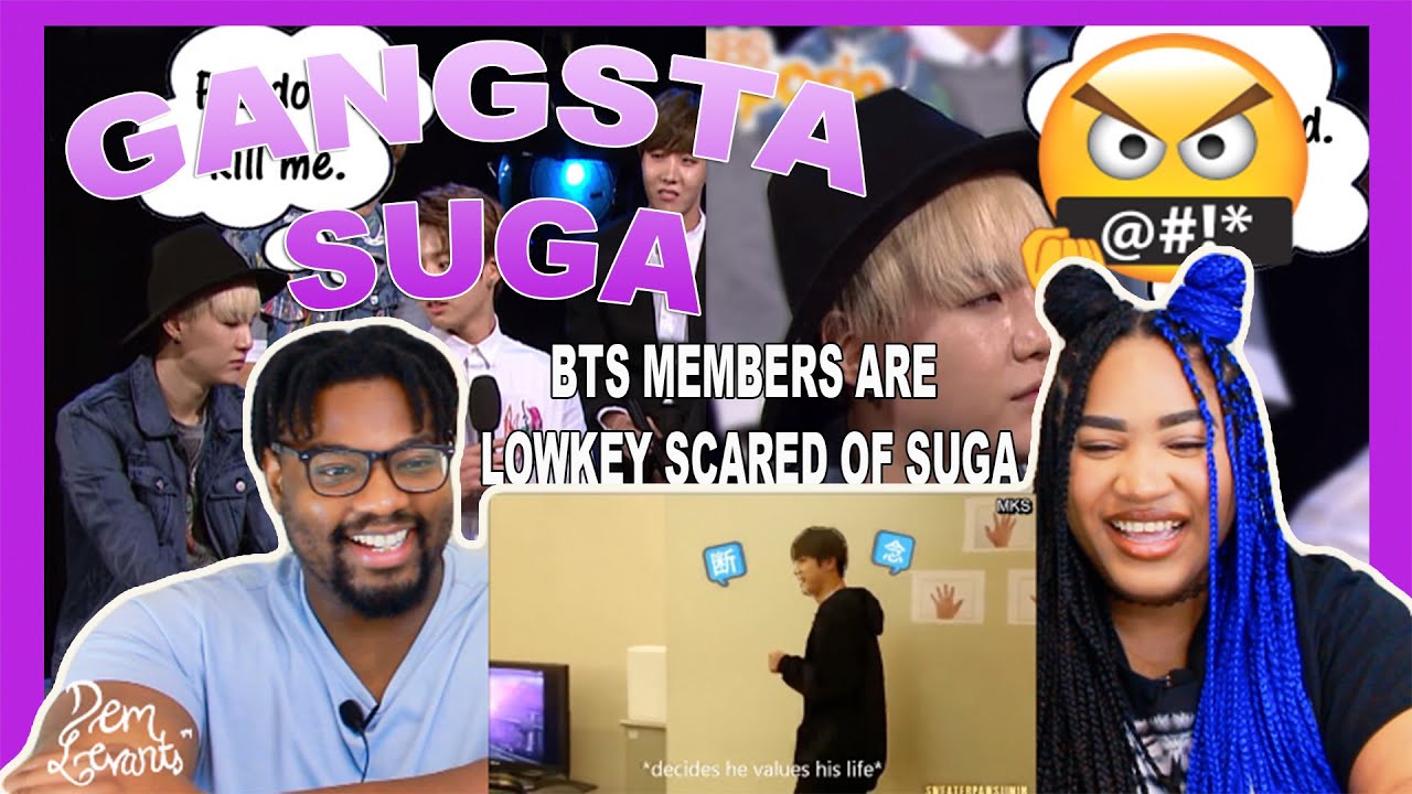 Bts members are lowkey terrified of Suga| REACTION