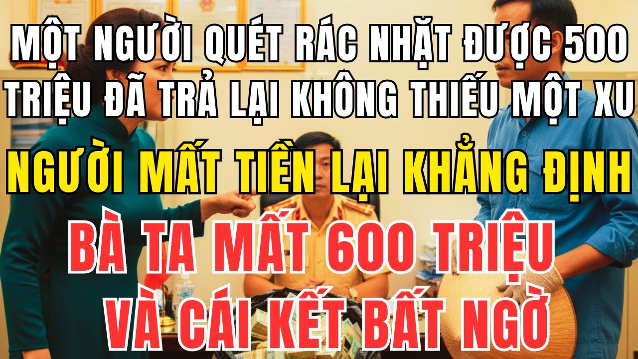 Lao Công Nghèo Trả Lại 500 Triệu Vừa Nhặt Được – Bị Chủ Nhân Ép Trả Thêm Và Chửi Là Đồ Ăn Cắp