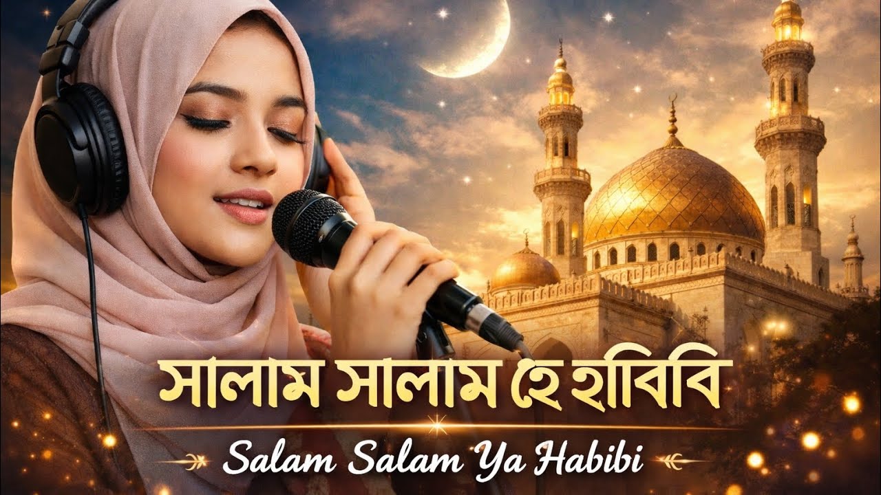 Salam Salam Ya Habibi | Heart Touching Islamic Naat | Female Vocal | Gojol lyrics