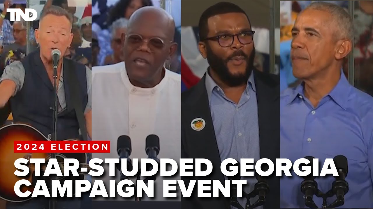 Samuel L. Jackson, Bruce Springsteen, Tyler Perry, Obama headline Georgia Kamala Harris event