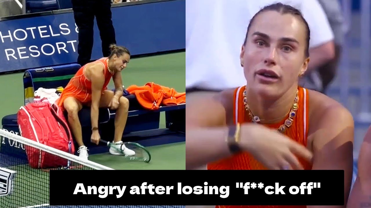 Aryna Sabalenka breaks racket on court and angry at Cameraman after losing US Open Final 