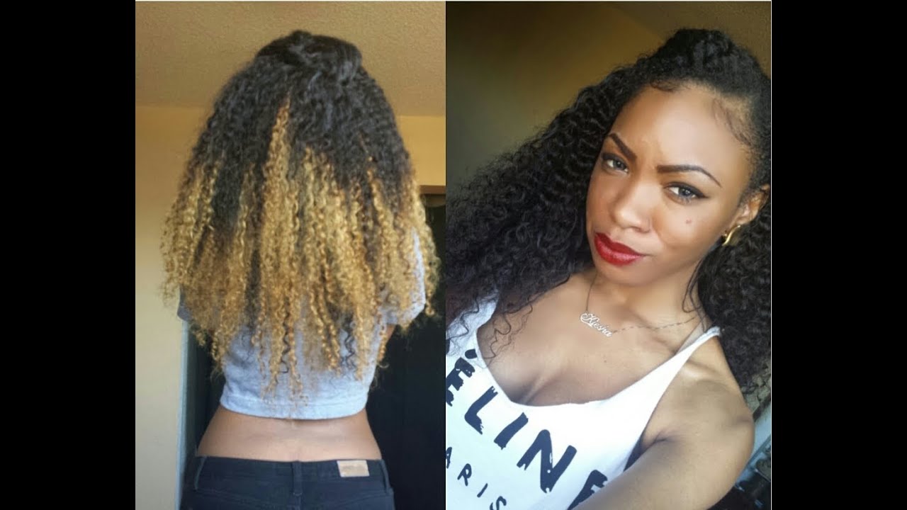 Installing and Styling Curly Clips Ins Natural Hair NO HEAT (owigs.com)