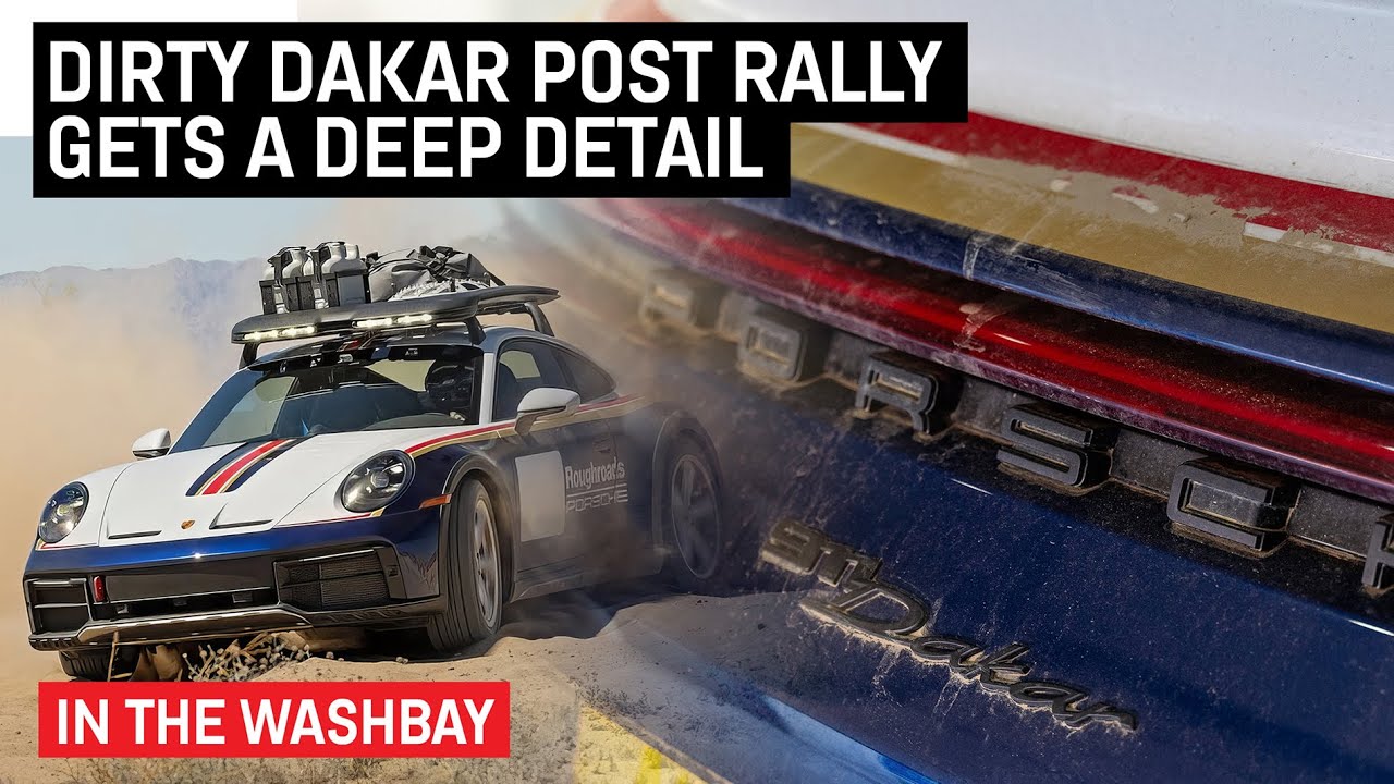 FIRST WASH for the Dirty Porsche Dakar!