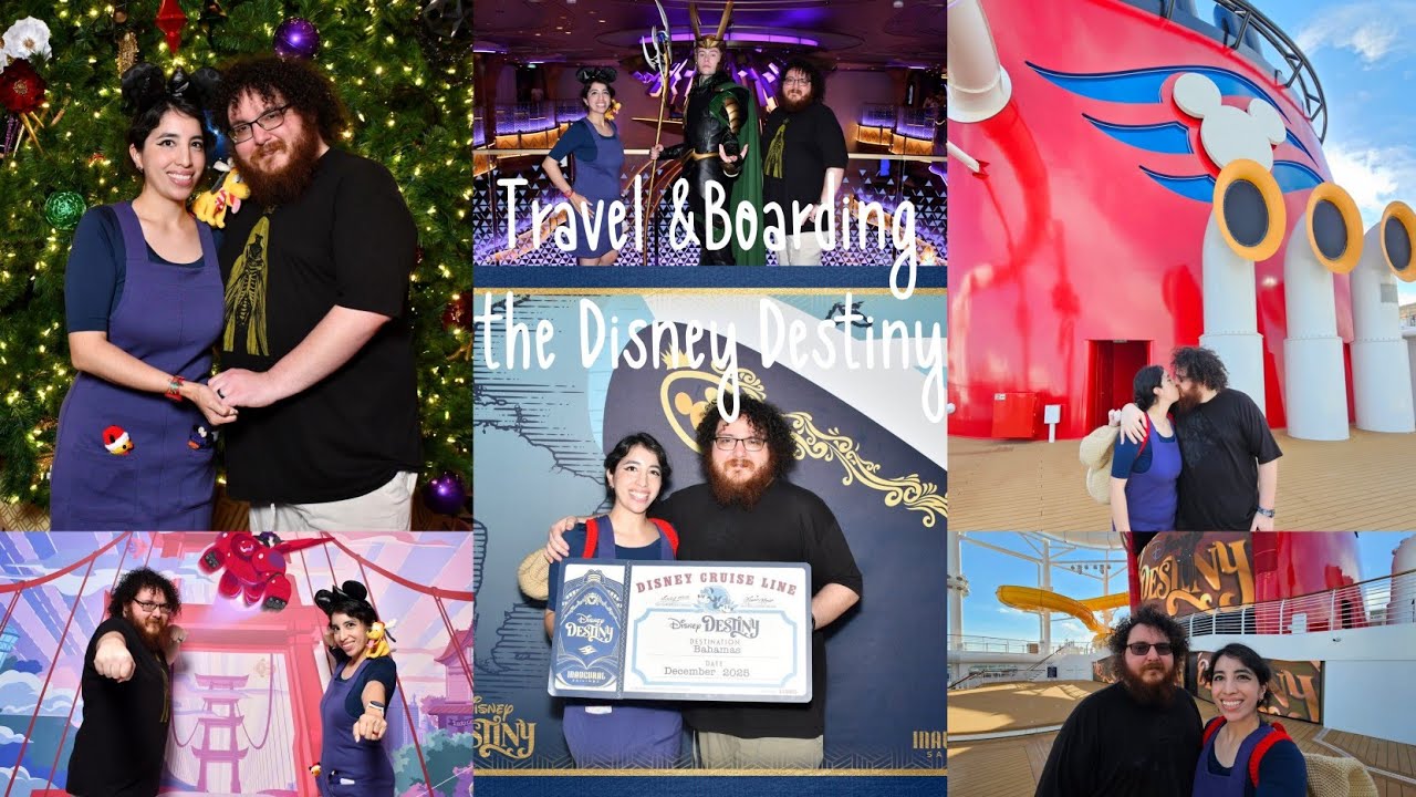 Travel & Boarding the Disney Destiny 2025