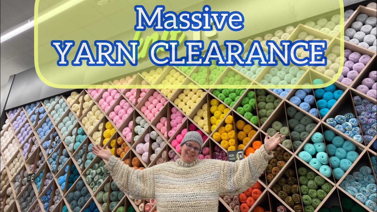 NEW Massive Yarn clearance @JOANNStores #redheartyarn #yarnshopping  #clearanceyarn  #clearancesale