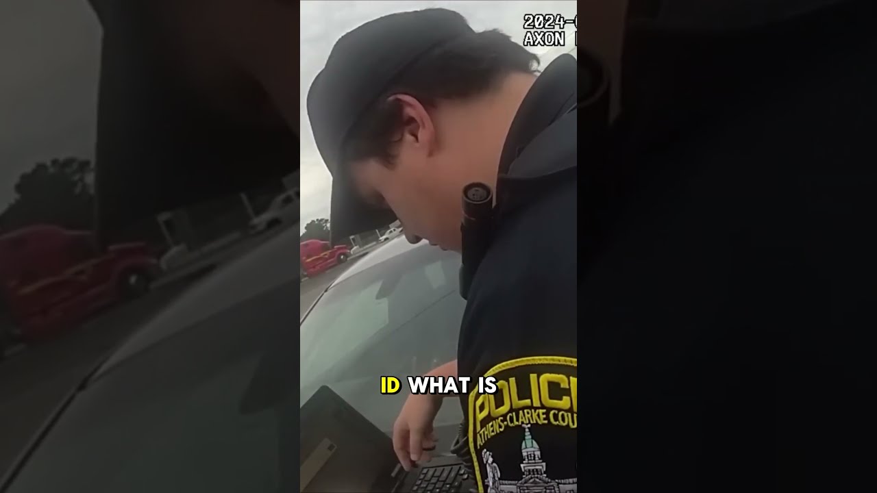 Police Stop Gets Tense When She Says This 🚔 #Bodycam #Police #TrafficStop #CaughtOnCamera